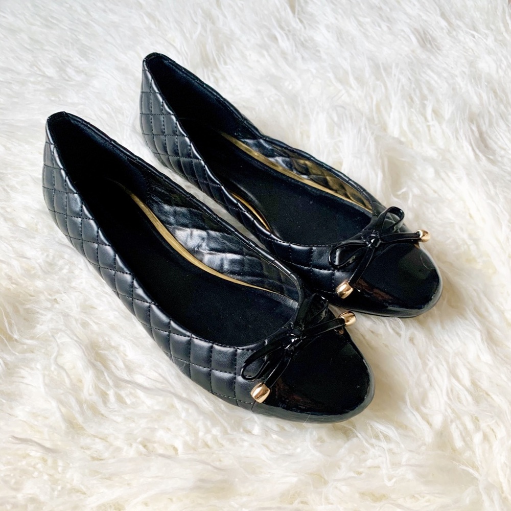 Banana Republic black flat shoes Sz 9 - Picture 5 of 7